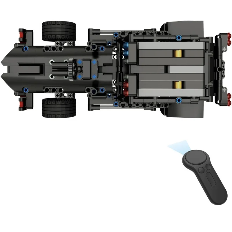 

Assembled 2.4G Four-way Remote Control Assembling Blocks Electric Special Police Command Car