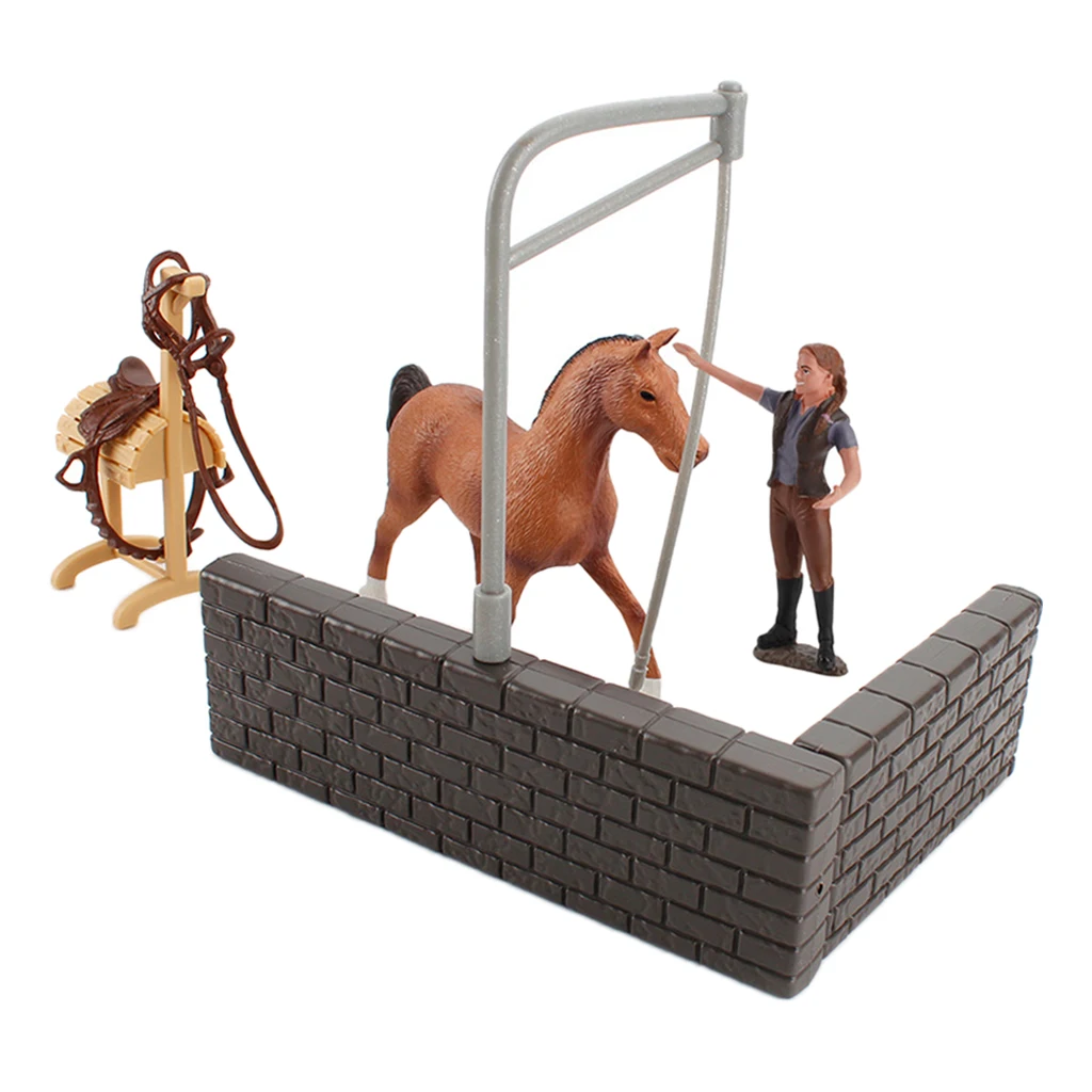 

Simulation Scene Horse Figure Model Toys Mimiature Animal Figurine for Kids