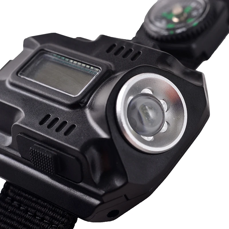 Multifunctional Waterproof Sports Usb Charging Led Wrist Watch Torch With Rechargeable Lighting Flashlight | Спорт и развлечения