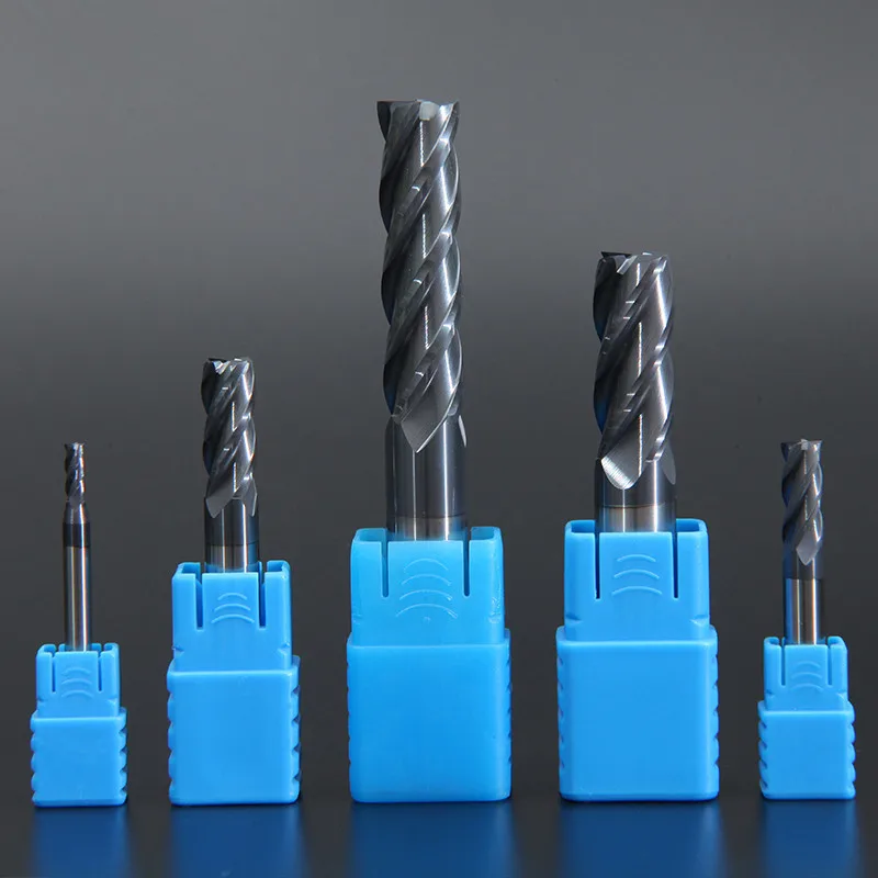 

ZGT Milling Cutter HRC50 4 Flute Endmill Cnc Tools Metal Cutter Alloy Carbide Tungsten Steel Milling Cutter End Mill 4mm 6mm 8mm