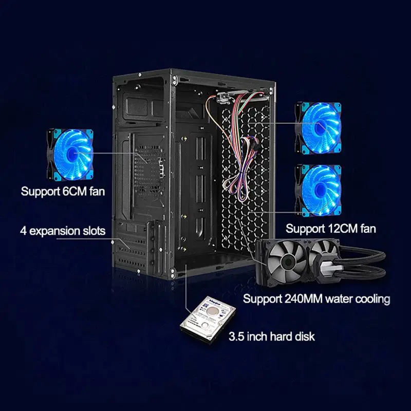 Мини-Чехол MicroATX ITX для компьютера соты настольный игровой компьютер башни