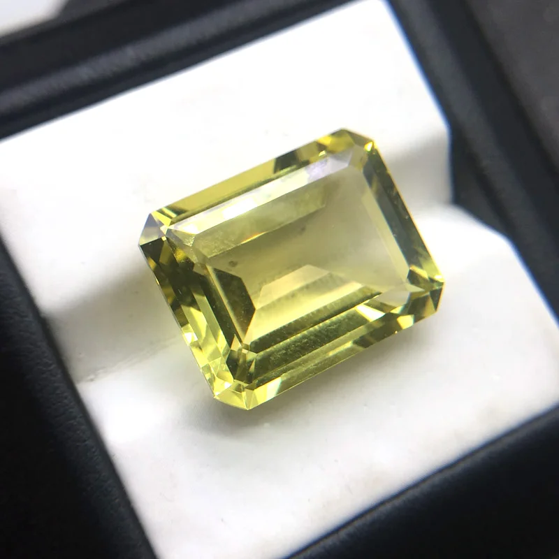 CSJ натуральный лимон кварц незакрепленный драгоценный камень 16*20 мм 21.5Ct для Diy