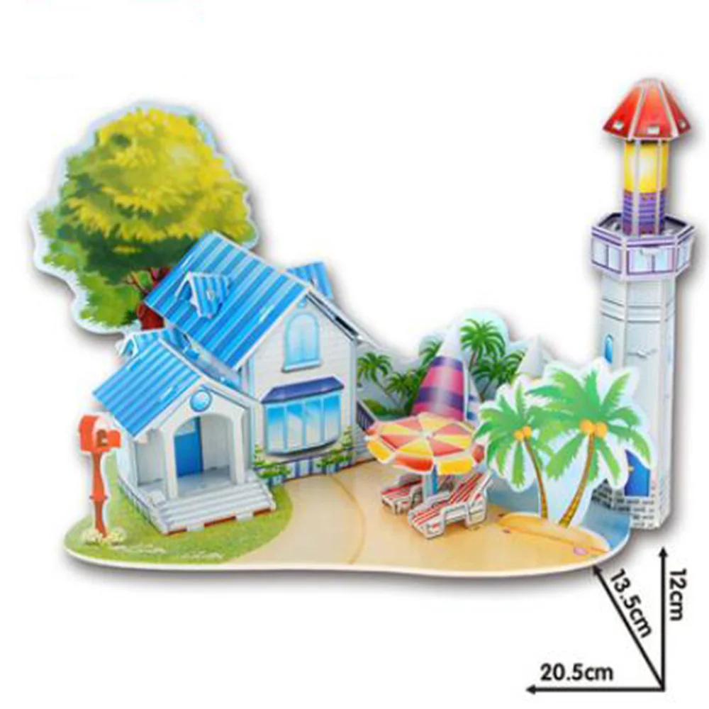 3D DIY головоломки настольные игры для детей детские игрушки строительные блоки