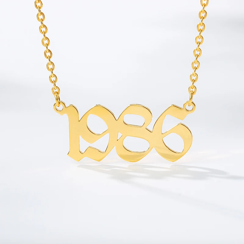 Ожерелье с подвеской в виде старой английской даты под заказ