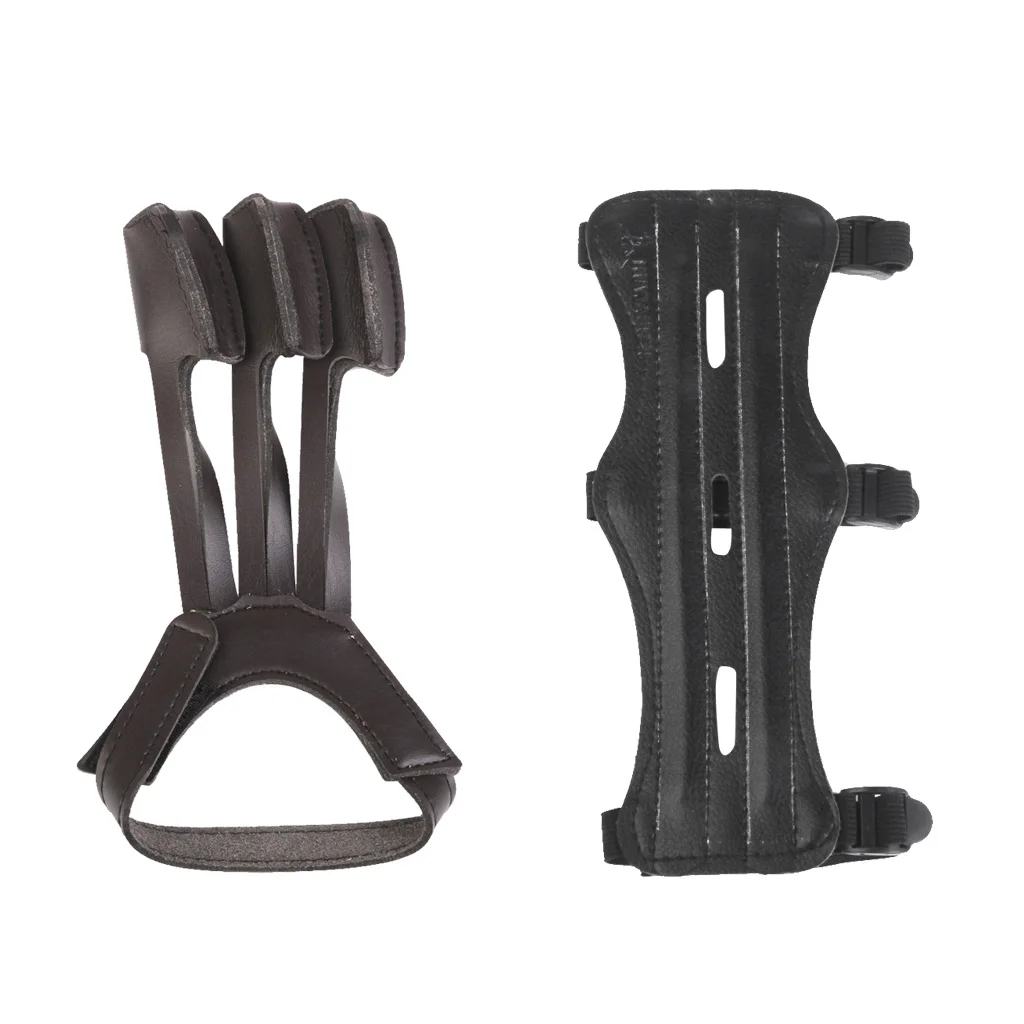 Регулируемый эластичный чехол для стрельбы из лука с 3 ремешками искусственной