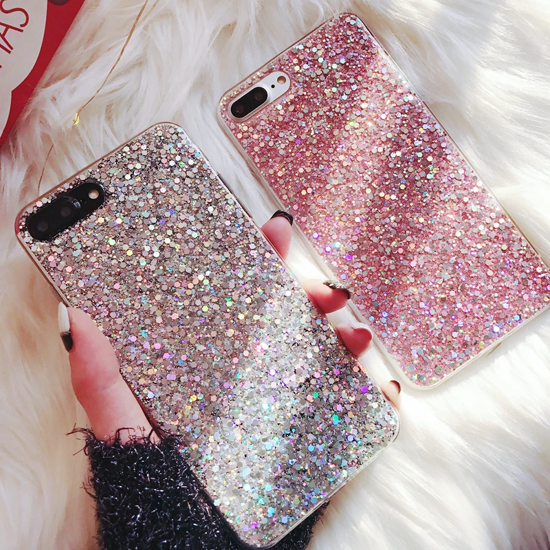 

Silicone Bling Powder Soft Case For iPhone 12 Pro Max SE2020 7 6 8 Plus 5 S 12 Mini 11 Pro XS Max XR X Shiny Glitter Phone Cover
