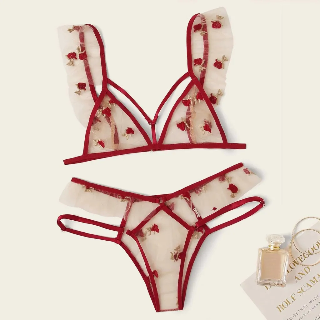 

Underwear Peony Lace Women's Underwear Transparent Panties Ladies' Seamless Underpant Low Waist Thong Sexy Lingerie for Women 40
