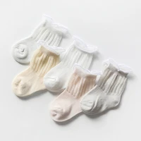 5pairslot baby socks for girls summer mesh thin baby socks new born fashion infant cotton casual baby boys socks summer style