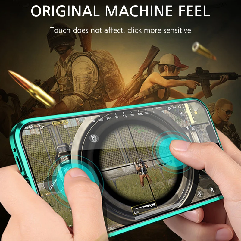 For Redmi Note 8 Pro Case Magnetic Double Sided Glass Luxury Protection Cover 7 Housing shell | Мобильные телефоны и