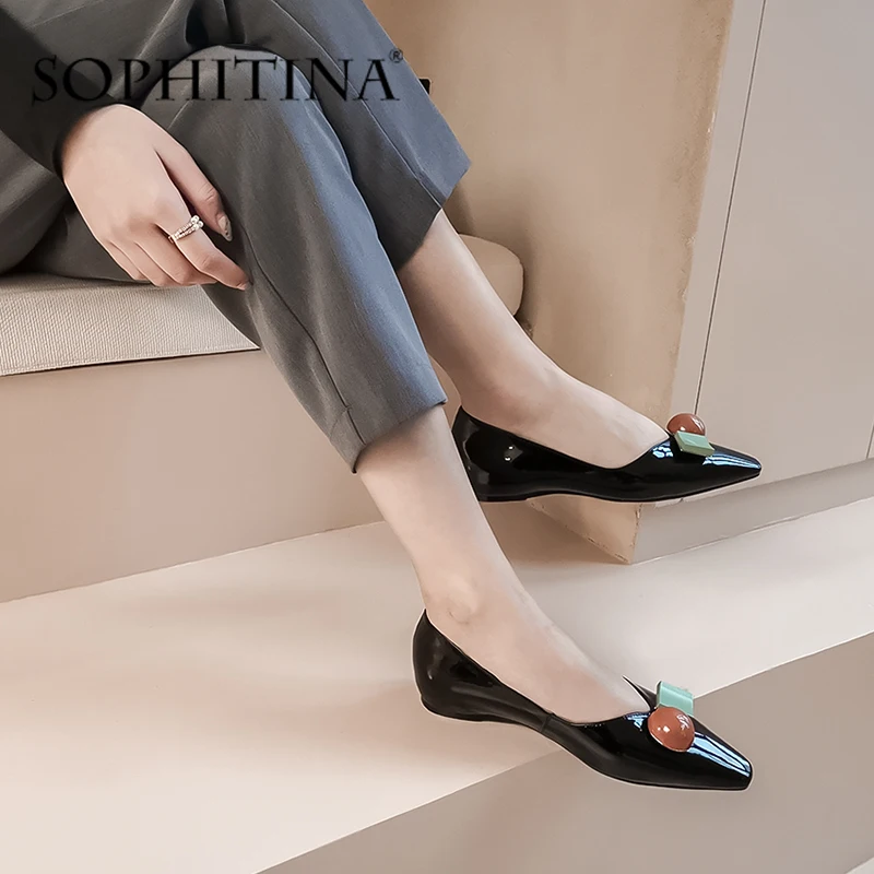 SOPHITINA/Модная женская обувь на плоской подошве Высококачественная удобная из