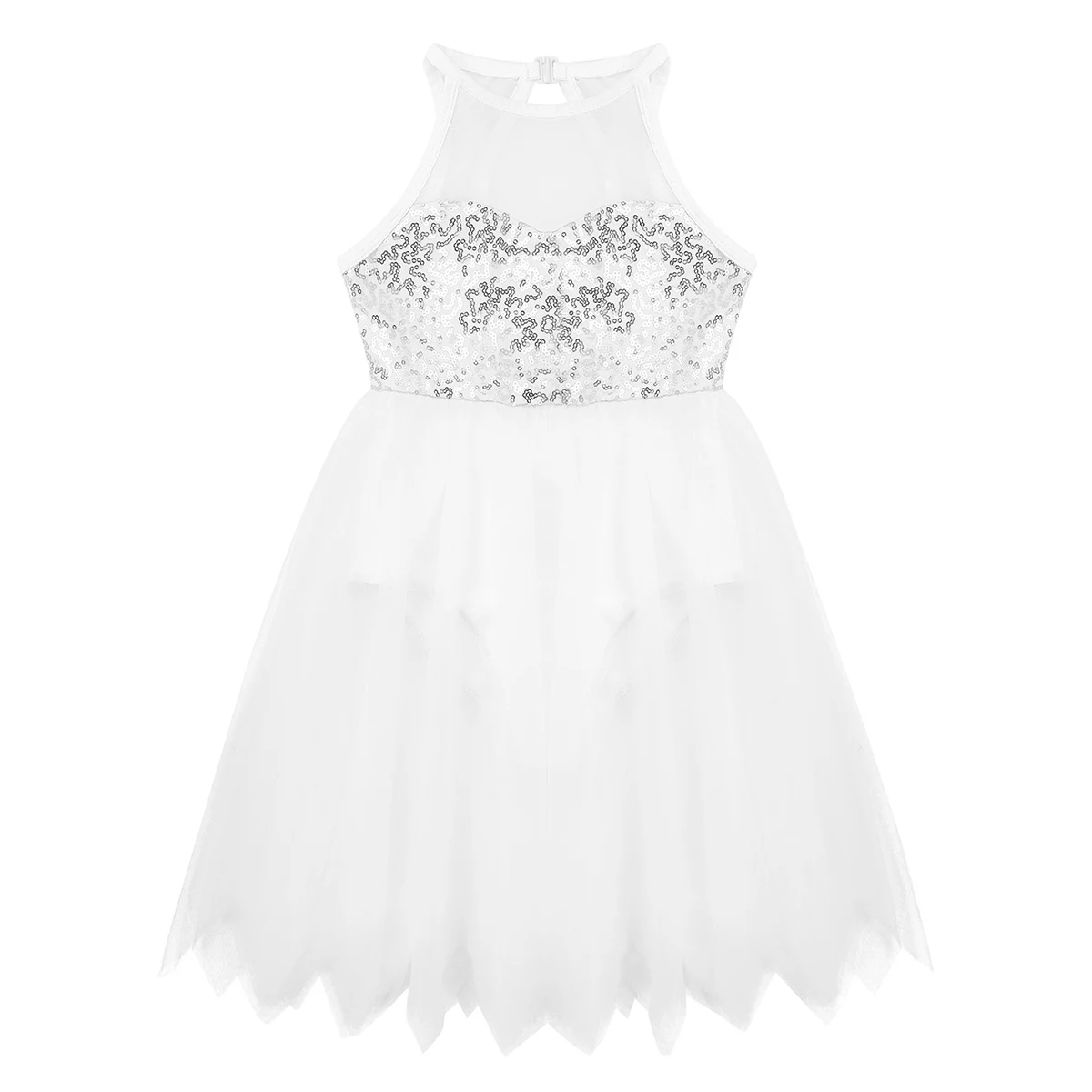 Балетное платье с блестками для маленьких девочек платье-пачка без рукавов