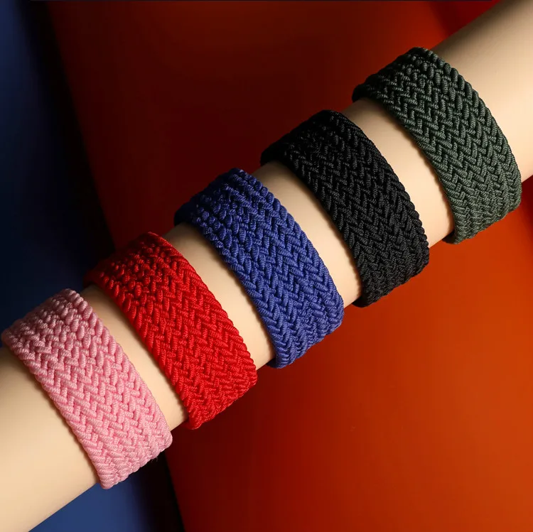 

22mm 20mm Elastic braided Solo loop Band For Samsung Galaxy Watch3 42 46mm gear S3 Active2 nylon Strap for Huawei watch bracelet