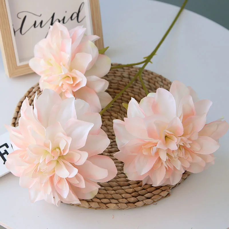 1 шт. 3 головки искусственная кожа Далия Высококачественная свадебная дорога