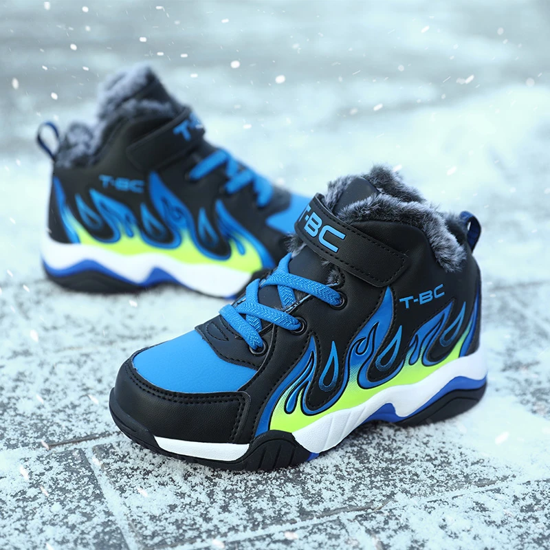 Детская спортивная обувь кроссовки для мальчиков зимняя модная