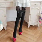 Женские сексуальные колготки, модные блестящие прозрачные милые мягкие колготки, колготки с татуировкой