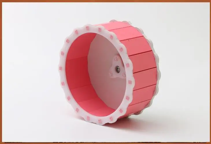 Pink Хомяк супер тихий 23 см беговое колесо Золотой медведь беговое колесо беговая дорожка беговой мяч игрушка для домашних животных - Цвет: Pink