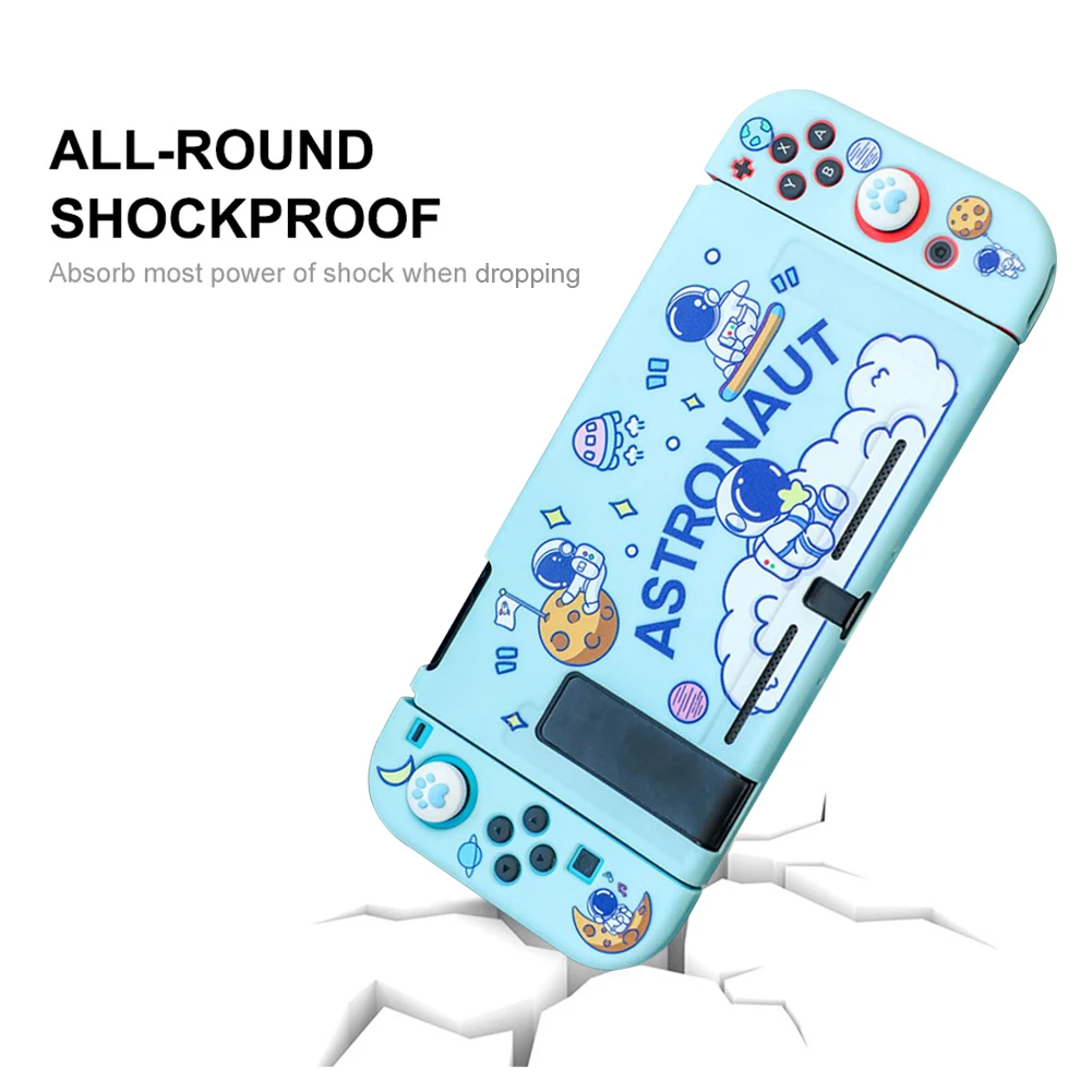 Чехол из ТПУ для игровой приставки Nitendo Switch нескользящий чехол с полным покрытием