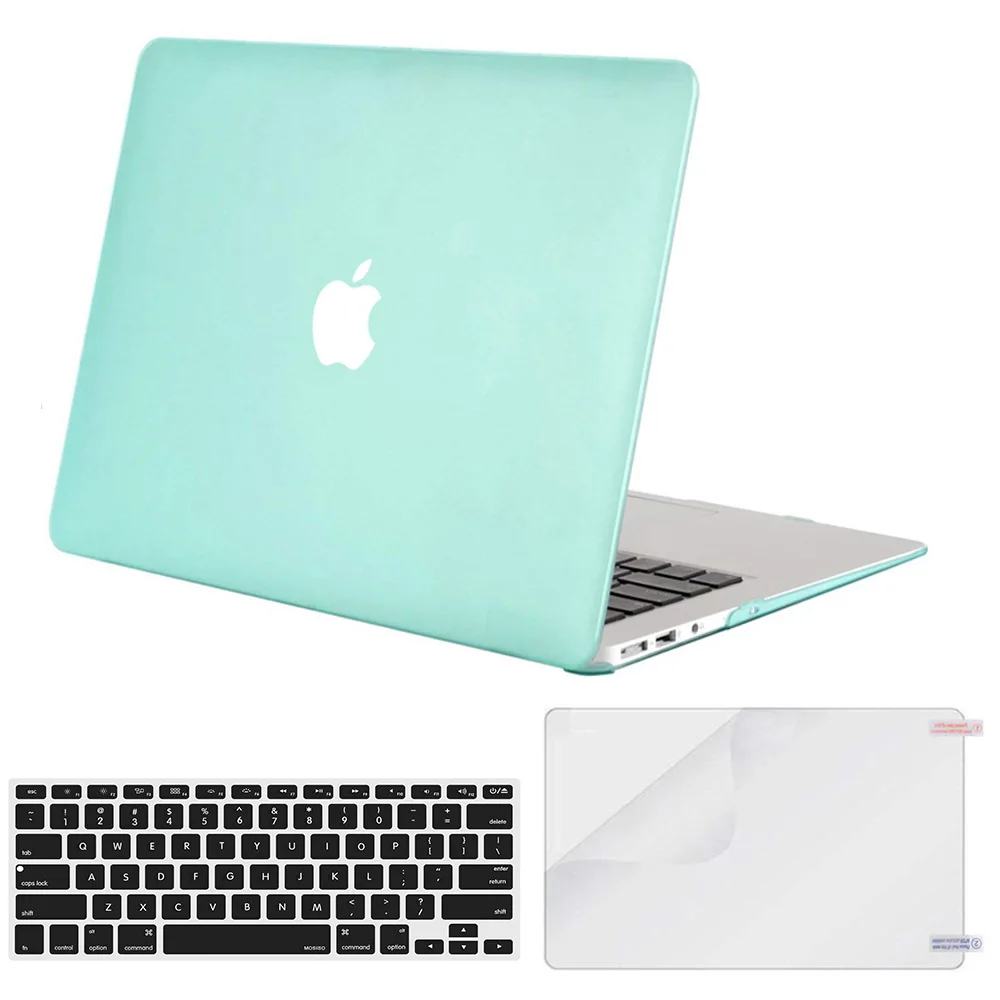 Mint Green Case MOSISO ноутбука в виде ракушки чехол для Macbook Pro 13 A1706 A2159 A1708 A1502 Матовый Прозрачный чехол для телефона чехол Mac Air 13 дюймов A1932 A1466 - Цвет: Mint Green Case