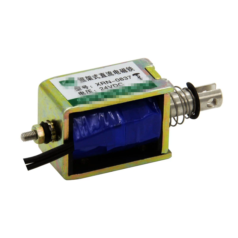 Электромагнит двухтактного типа, 0837T, 12 В, 24 В постоянного тока, ход 10 мм, 10 Вт, пусковое всасывание, 0,8n, поддержка всасывания 15N