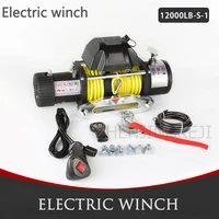 electric winch 13000 lb 12v24v small crane off road vehicle winch crane mud motor anchorage rescue beach traction outdoor tools
