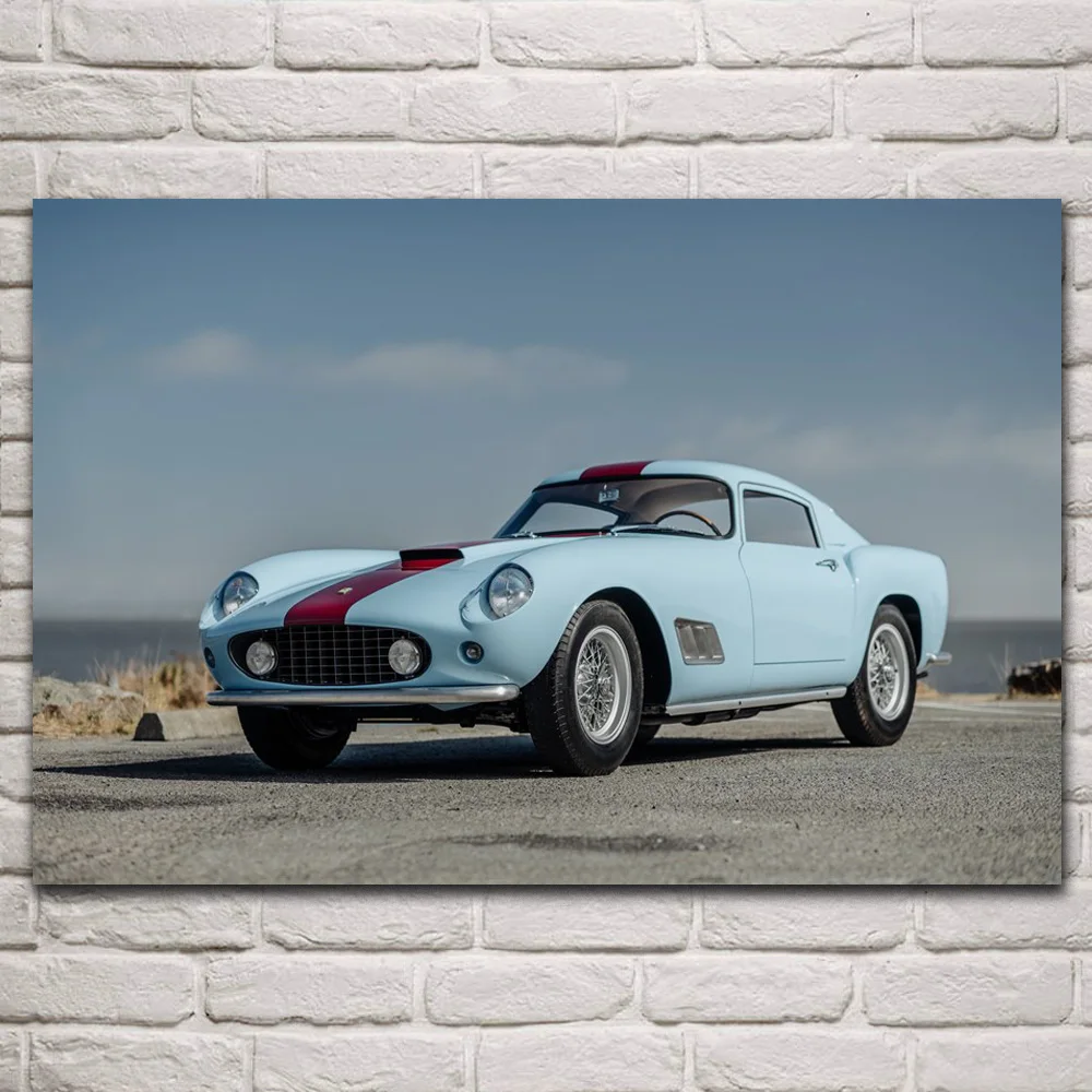 

Classic 250 GT Berlinetta supercar oldtimer fanart fabric posters on the wall picture home art living room decoration KQ280