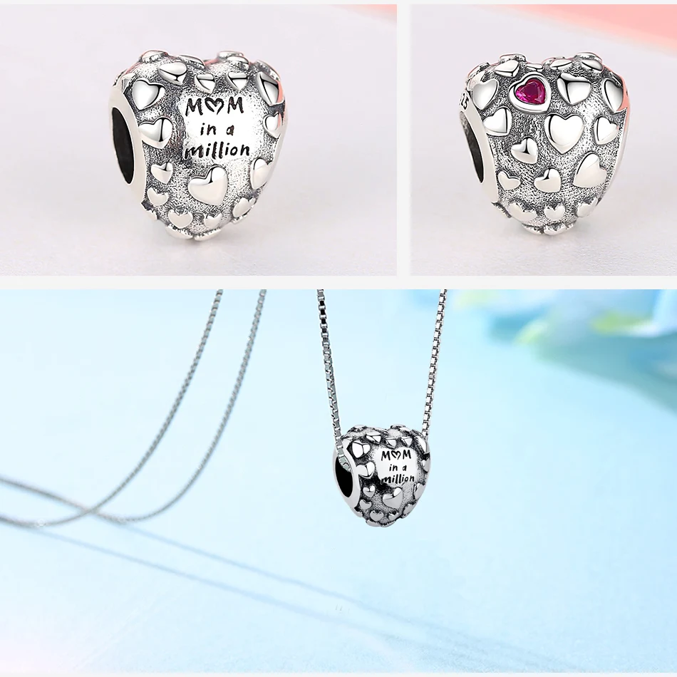 Настоящие серебряные бусины 925 пробы подбираемые Подвески Серебро оригинальный