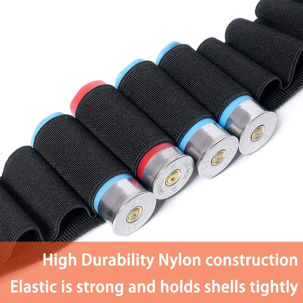 50 Rounds Shotgun Shell Holder Bandolier Belt 12/20GA Tactical Hunting Ammo Carrier Adjustable Rifle Gun Cartridge |