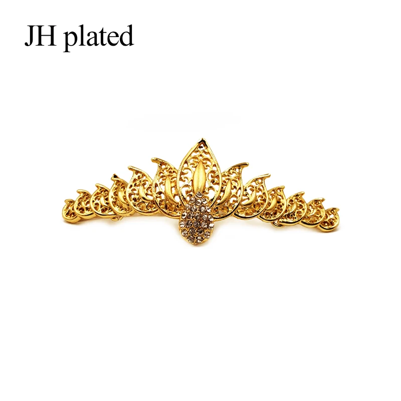 JHplated Новинка Дубай Модные Ювелирные наборы Африканский Золотой цвет свадебные подарки вечерние для женщин украшение колье серьги кольцо