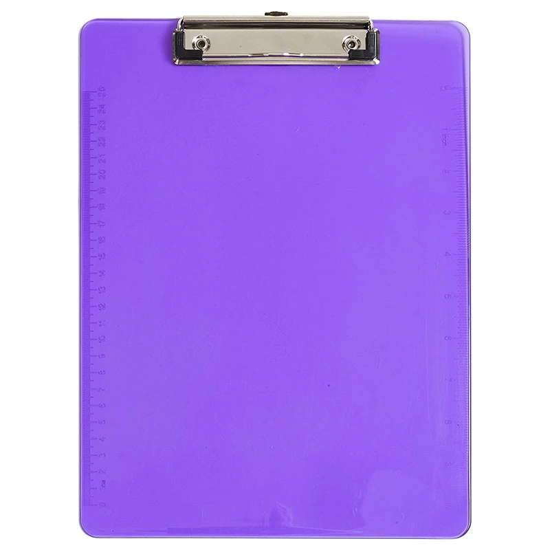 10 шт. А4 побежный цветной прозрачный пластиковый низкопрофильный зажим подходит