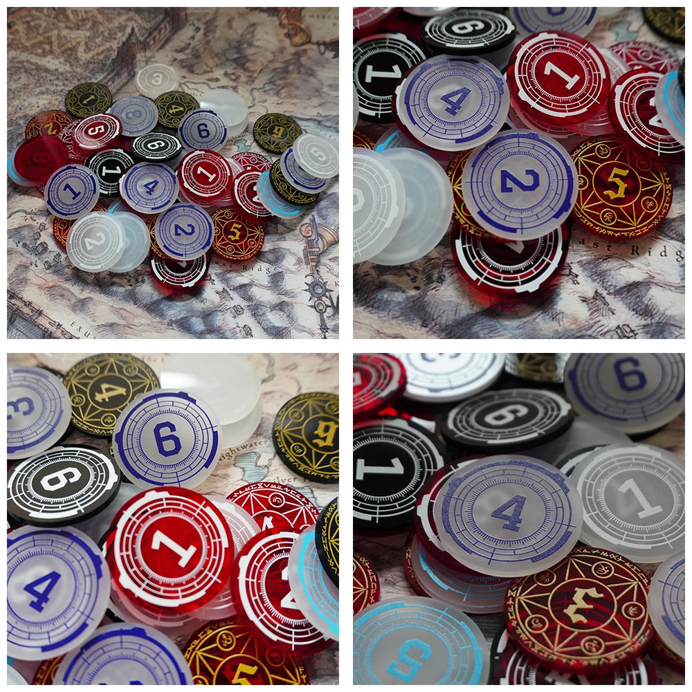 Wargame Tokens 1-6 40 мм версия для Warhammer 40k | Игрушки и хобби