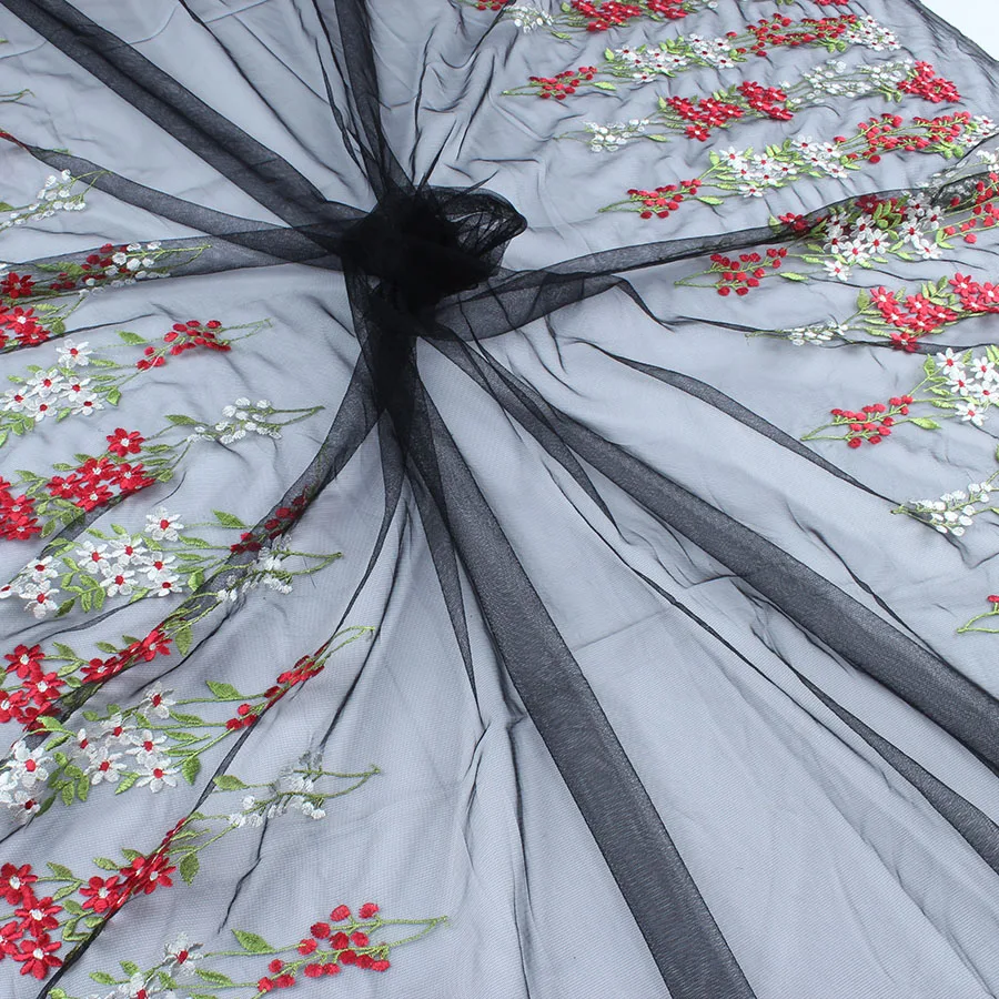 Модная Цветочная вышитая чистая пряжа африканская Свадебная тюль кружевная