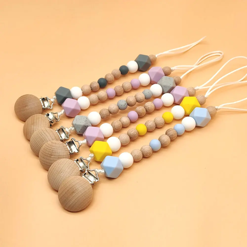 Силиконовая соска с бусами застёжка-зажим для леса пляжа напряженного режима