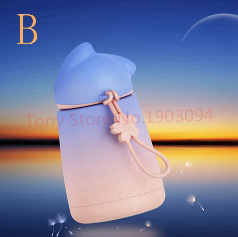 Симпатичный умный термос с котом из нержавеющей стали Термокружка детские чашки