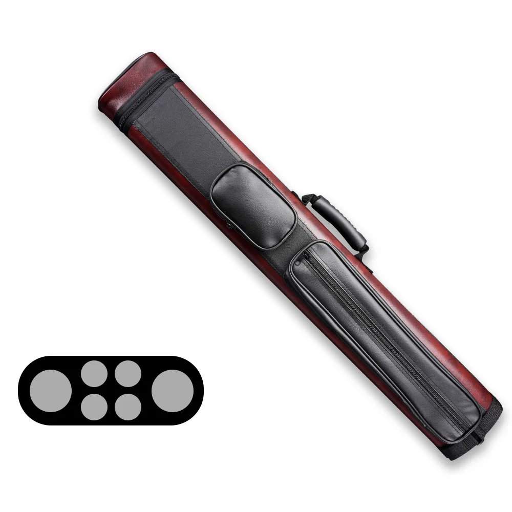 

Billiard Cue Case 1/2 Rod Box PU Cue Case Two Choices 4 Holes Pool Cue Carrying Billiard Bag Billiard Accessories