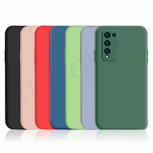 For Huawei Honor 10X Lite Case Cover Mate 40 20 30 20e 30i P30 P40 Pro Plus Soft Liquid Silicone Shockproof Bumper Phone Case