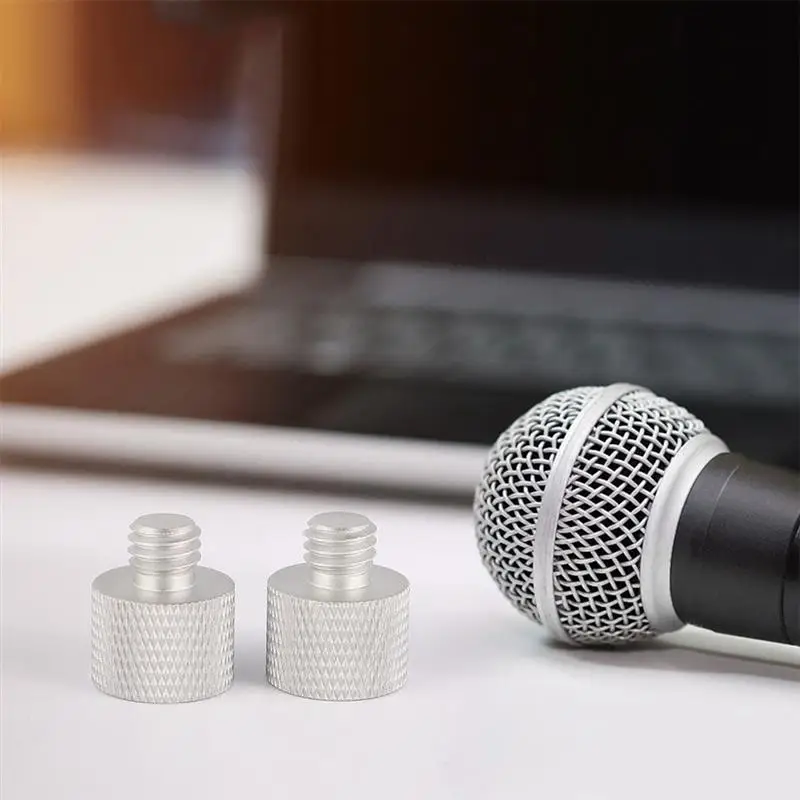 

4 Sets Practical Mic Clip Adapter Thread Screw Adapter 5/8 to 3/8 Adapter