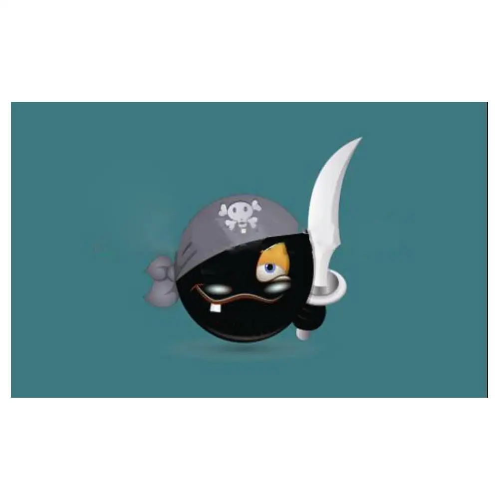 

Pirate Smiley Face FLAG 3x5 FT banner 100D 150X90CM Polyester brass grommets custom flag