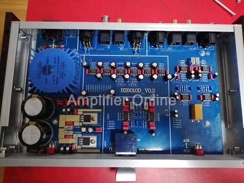 

1PCS Finished Base On MBL6010D Circuit Preamp Preamplifier for Power Amplifier JRC5534 AD797 RCA XLR Balanced Input Output AP35