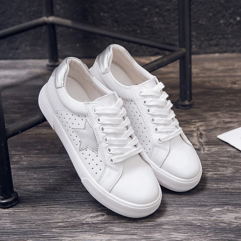 

Women Sneakers Shoes Platform Vulcanize 2021 Fashion Leather Spring Autumn Woman Casual Lady Flats Running Shoes For Woman