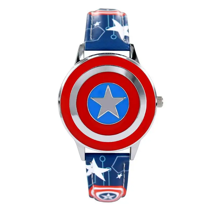 DISNEY Kids boy Watches Children's Watches Avengers Captain America Spiderman Superhero Luminous Fashion Simple and Cool