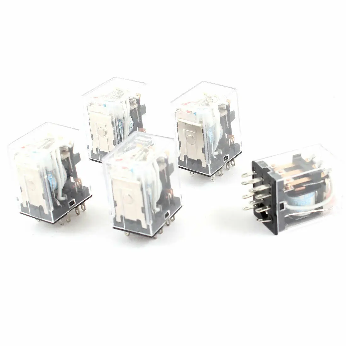 HH53PL AC 110/120V катушки 11 шпильки 3PDT красный светодиодный индикатор светильник