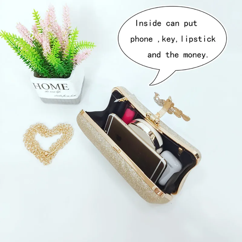 Diamond crown buckle evening new magic color square ladies bag PU small square bag