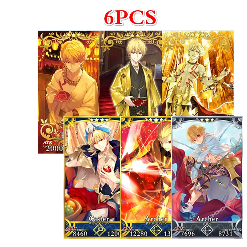 6pcs jinshan Fate/Grand Order FGO Игрушки Хобби Коллекционные игры Коллекция аниме-открытки - Цвет: 6pcs jinshan