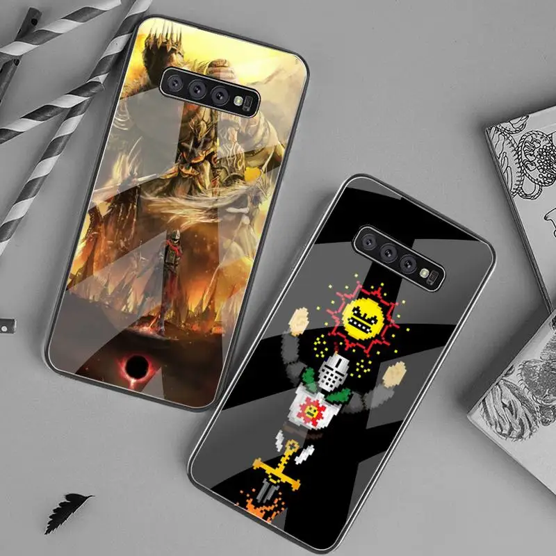 Чехол из закаленного стекла для Samsung S20 Plus S7 S8 S9 S10 Note 8 9 10 | Мобильные телефоны и