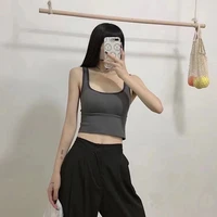 women tank crop top seamless underwear female crop tops sexy lingerie intimates fashion with black white red camisole