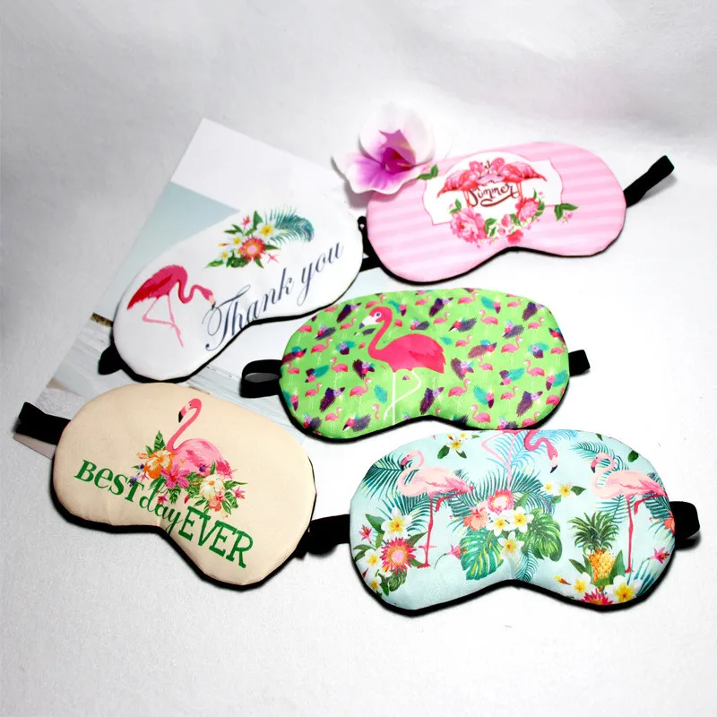 1 шт. портативная мягкая маска для глаз с изображением фламинго|Сон и храп| |