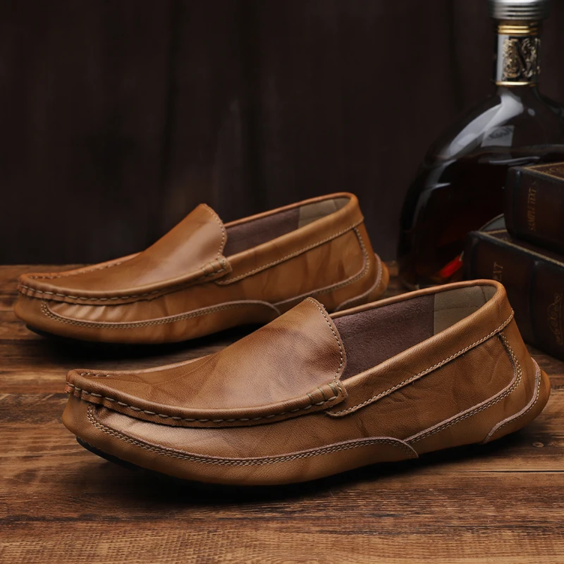 

Мужские повседневные туфли Sapato Masculino, Мужская модная популярная мужская обувь, мужские кожаные лоферы для мужчин, весна 2020
