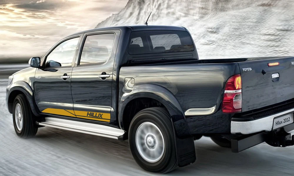 2 шт. боковые наклейки на двери автомобиля для Toyota Hilux Revo Vigo Автомобильная виниловая пленка DIY Наклейка спортивный стиль автомобильные принадлежности для тюнинга