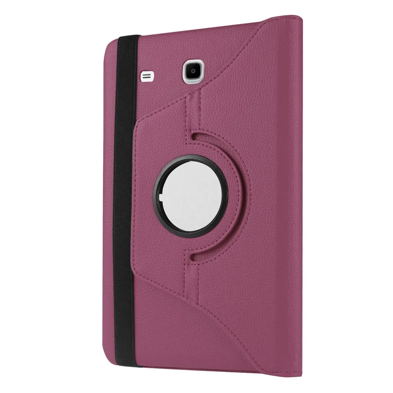 Purple Вращающийся на 360 градусов pu кожаный чехол smart cover для samsung Galaxy Tab A A6 7,0 T280 T285 SM-T280 SM-T285 чехол для планшета s - Цвет: Purple