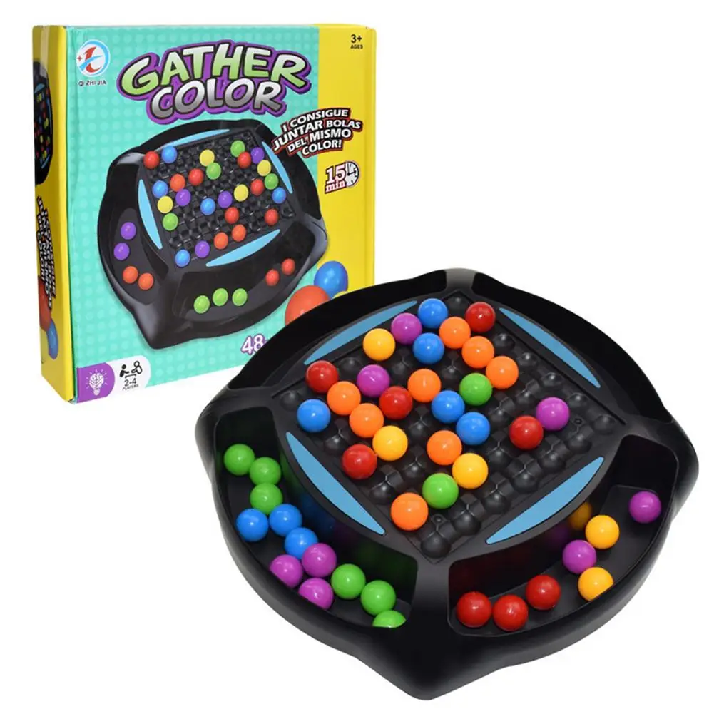 

Rainbow Ball Matching Game Simple Early Educational Toy Puzzle Magic Chess Elimination Strategy Game Toy Kid Children